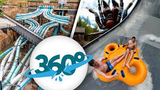 ALL WATER SLIDES at Jamberoo Action Park in 360° Virtual Reality [upl. by Schroth]