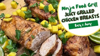 Ninja Foodi Grill Juicy Grilled Chicken Breasts [upl. by Amalia]