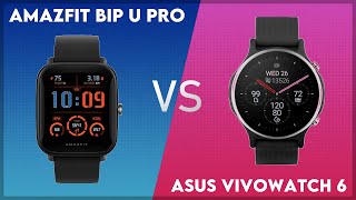 Amazfit Bip U Pro vs Asus VivoWatch 6 Comparison [upl. by Aineg]