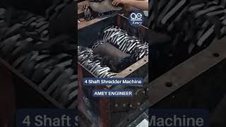 Rubber Shredder machine  4 Shaft Shredder  Amey Engineers [upl. by Boice259]