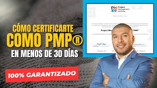 El método quotsecretoquot para certificarte como PMP en menos de 30 días [upl. by Zielsdorf911]