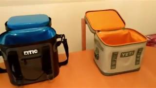 RTIC SoftPak 20 vs YETI Hopper Flip 12 Soft Cooler Test [upl. by Sihtnyc438]