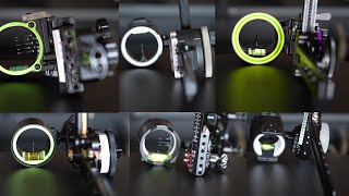 Best Bow Sight Comparison BG UV AXCEL Spot HOGG Dialed HHA [upl. by Meador]