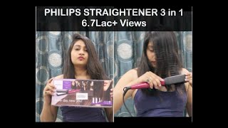 Review on Philips Straightener  curler 3 in 1 of Rs 3574 [upl. by Cristian]