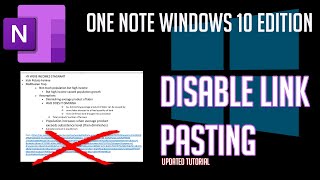 OneNote for Windows 10 DISABLE SOURCE LINK when pasting UPDATED [upl. by Ettolrahs965]