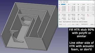 EXPERIMENTAL 10 Inch Paraflex BandPass Subwoofer Design  Free Design  CAD Model  HornResp  Sheet [upl. by Gellman]