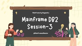 mainframe DB2 Session 3 [upl. by Neel]