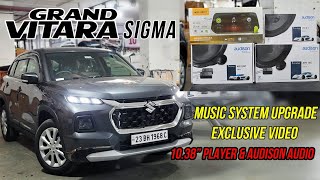 GRAND VITARA SIGMA MUSIC SYSTEM EXCLUSIVE  1038 INCH PLAYER amp AUDISON APK 165P EXCLUSIVE [upl. by Bourgeois]