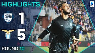 COMOLAZIO 15  HIGHLIGHTS  TWO red cards as Lazio cruise to victory  Serie A 202425 [upl. by Ayit915]