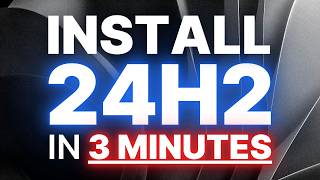 How to INSTALL WINDOWS 11 24H2 in 3 MINUTES [upl. by Enyt748]