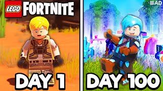 I Survived 100 Days In LEGO Fortnite [upl. by Salisbury]