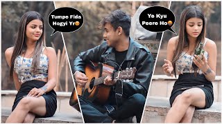 Sharabi Singing Prank  Girl Gone Emotional😭  Broken Sad Songs Mashup  Epic Reactions  Jhopdi K [upl. by Kyd]