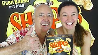 Vegemite and Cheese Shapes Australian Taste Test [upl. by Rainger]