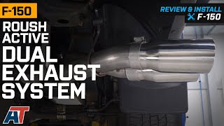 20152020 F150 50L Roush Active Dual Exhaust System with Polished Tips Sound Clip amp Review [upl. by Noicnecsa]