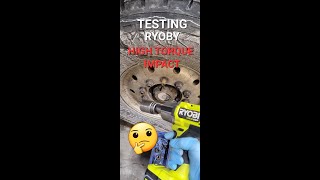 Ryobi one 18v hp high torque impact wrench tested [upl. by Siuluj]