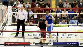 Haringey Box Cup SF  Harry Armstrong v Simen Nysaeter [upl. by Hamon]