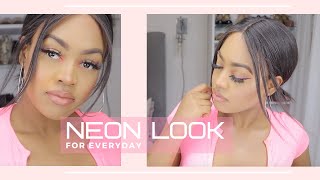 WEARABLE NEUTRAL NEON LOOK  Tiera Lovelle [upl. by Neitsirhc]