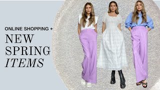 ONLINE SHOPPING  STYLING NEW SPRING ITEMS [upl. by Chiaki251]