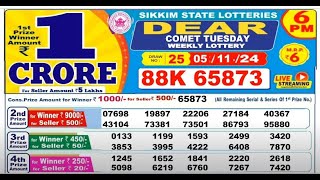 NAGALAND Lottery SAMBAD DEAR EVENING 1 PM RESULT TODAY 05112024 STATE DEAR LOTTER [upl. by Artek]