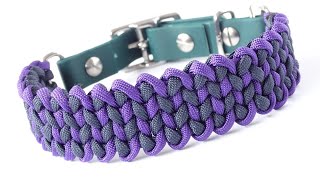 Best Paracord Dog Collar Knots  Make the Manta Ray Paracord Dog Collar or Wide Bracelet  Macrame [upl. by Thibaut]