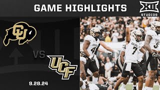 Colorado vs UCF Highlights  2024 Big 12 Football [upl. by Drofliw371]