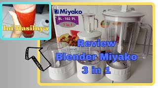 Review Blender Miyako 3 IN 1 miyako blender blendermiyako [upl. by Aikemet]