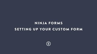 Using Ninja Forms [upl. by Riorsson699]