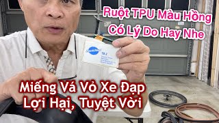 Miếng Vá Vỏ Xe Đạp Thật Lợi Hại ParkTool TB2 Tire Boot [upl. by Natsrik]