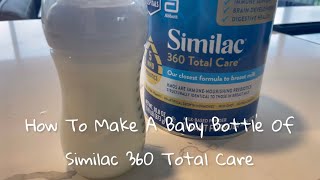 How To Make A Baby Bottle of Similac [upl. by Zinnes]