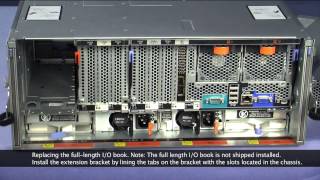 IBM System x3850 X6 installing the full length IO book [upl. by Ecirpak]