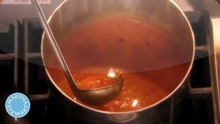 Roasted Tomato Soup Recipe  Martha Stewart [upl. by Arihsat358]