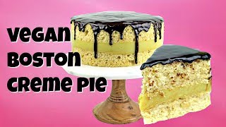 Vegan Boston Creme Pie [upl. by Eiuqcaj]