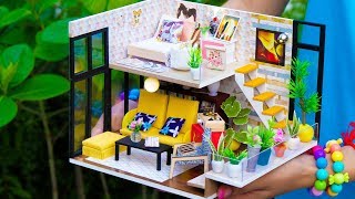 DIY Sweet Home Miniature Dollhouse Modern Decoration [upl. by Choong331]