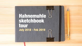 Hahnemuhle Sketchbook Tour Jul 2018  Feb 2019 [upl. by Ainslee]