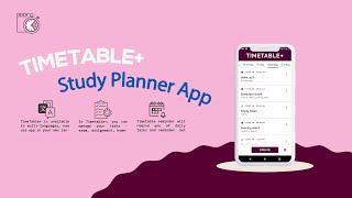 TimeTable  Plan amp Organize Time  Study Planner [upl. by Nojram939]