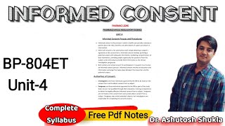 Informed ConsentInformed Consent Process amp ProcedurePharmaceutical Regulatory Science [upl. by Ginsburg]