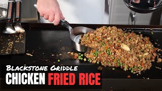 Chicken Fried Rice on the Blackstone Griddle  First Cook [upl. by Etra64]