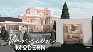 Bloxburg Mansion Modern House No Largeplot House Build [upl. by Clio]