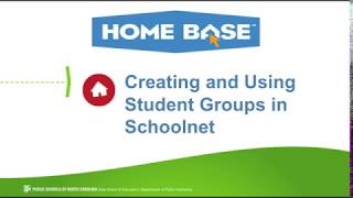 Creating and Using Student Groups in Schoolnet [upl. by Akeret]