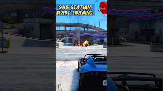 Sticky bomb  gas station  explosive fun 💥 Watch out 🚗💣 GTA5Shorts [upl. by Felicie155]