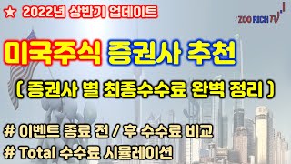 미국주식 거래비용 낮추기 Feat 각 증권사 수수료 비교 [upl. by Aryt467]