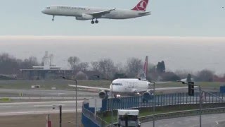 Onur Air Airbus A320 Istanbul Ataturk Havalimanı kalkış [upl. by Bianchi]