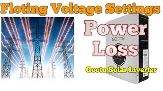 Gootu Solar Inverter Floting Voltage Charging  Power Loss By Gootu Inverter [upl. by Odinevneib]