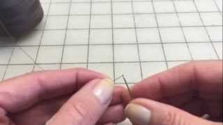 How to Tie a Knot Using a Single Strand Thread and Needle [upl. by Witcher]