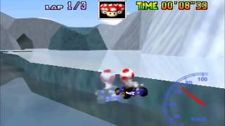 Mario Kart 64  Sherbet Land 3lap 155quot87 PAL [upl. by Ingraham754]