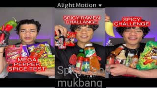 Spicy Food mukbang by Rami [upl. by Leis634]