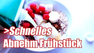 Schnelles Frühstück zum Abnehmen 1 Min Müsli [upl. by Eelidnarb426]