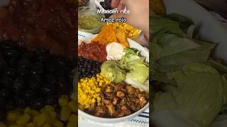 Mexican rice recipe mexicanfood spanishfood shortsrecipe shortsvideo [upl. by Wakerly]