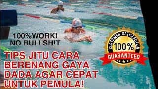 TEKNIK RENANG GAYA DADA YANG EFEKTIF DAN EFISIEN [upl. by Merideth]