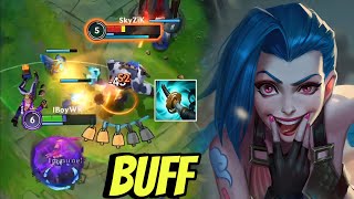 WILD RIFT ADC  THIS JINX GOT MASSIVE BUFF WITH NEW HEXTECH STORMRAZOR IN PATCH 53 GAMEPLAY [upl. by Solly]